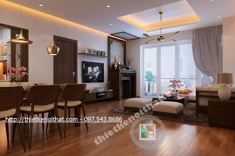 Thiết kế nội thất chung cư N04 phong cách hiện đại và ấn tượng Nội thất chung cư hiện đại