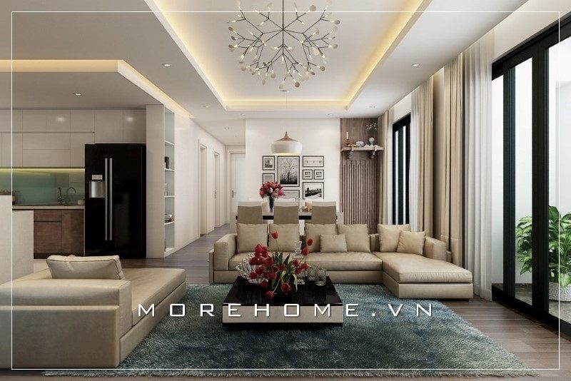 Mẫu thiết kế phòng khách biệt thự hiện đại giúp cho gia chủ có thể xác lập được vị thế của mình.